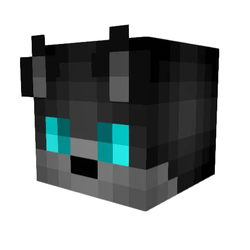 Wolf950 Minecraft avatar head, 3D render