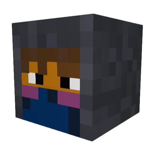 WolfBellic03 Minecraft avatar head, 3D render