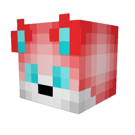 WolfByte__ Minecraft avatar head, 3D render