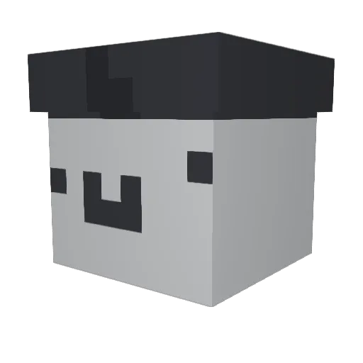 WolfCharmed Minecraft avatar head, 3D render