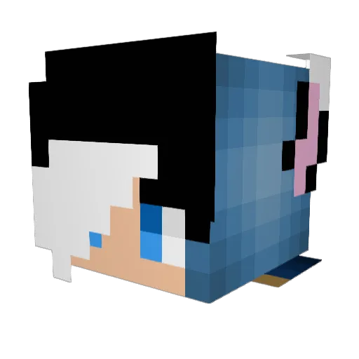 WolfClan105 Minecraft avatar head, 3D render