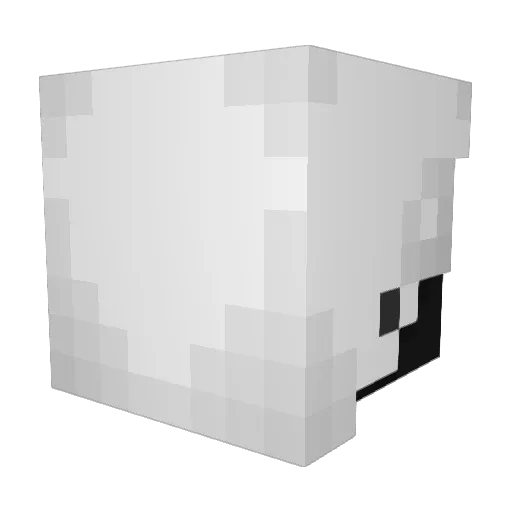WolfDaell Minecraft avatar head, 3D render
