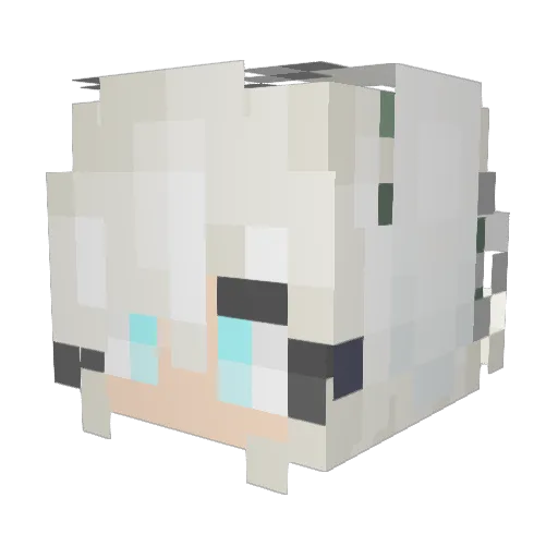 WolfEclipse721 Minecraft avatar head, 3D render