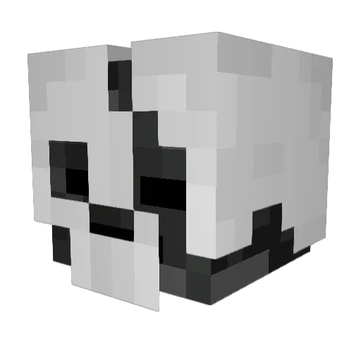 WolfFighter15 Minecraft avatar head, 3D render
