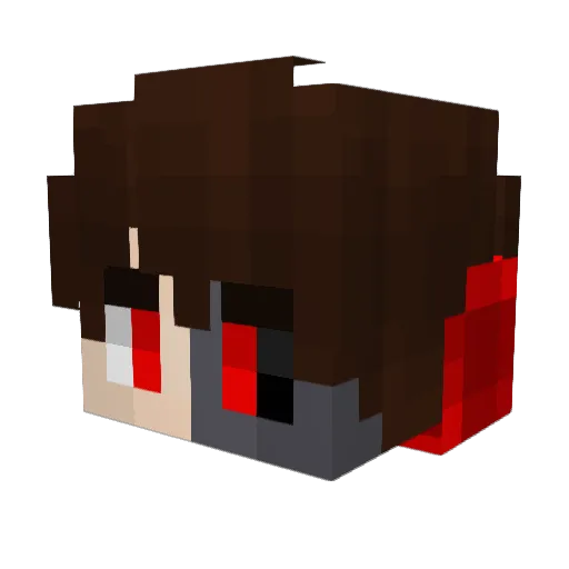 WolfGaming1760 Minecraft avatar head, 3D render