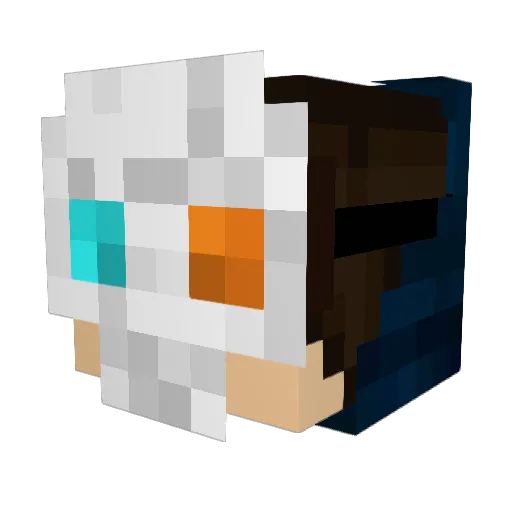 WolfGamings Minecraft avatar head, 3D render