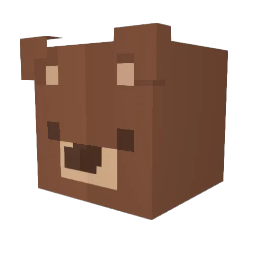 WolfGang2698 Minecraft avatar head, 3D render
