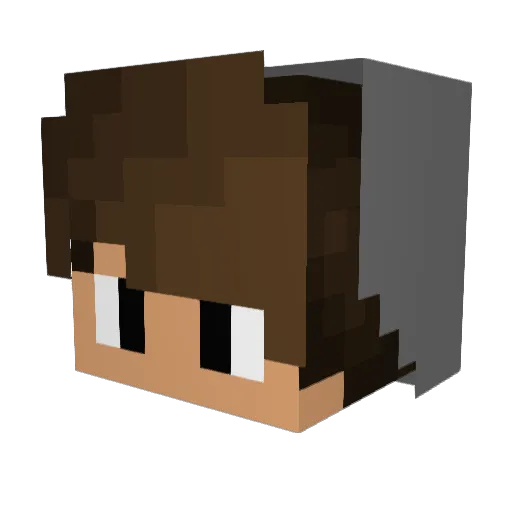 WolfGang420 Minecraft avatar head, 3D render