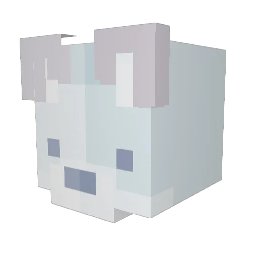 WolfGirl4Ever08 Minecraft avatar head, 3D render