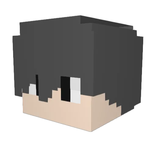 WolfGuarder Minecraft avatar head, 3D render