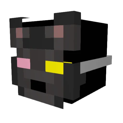 WolfHedge Minecraft avatar head, 3D render