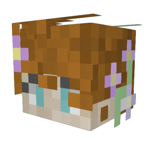 WolfHolmes Minecraft avatar head, 3D render