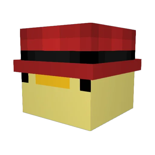 WolfJ760 Minecraft avatar head, 3D render