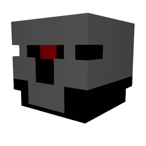 WolfLead Minecraft avatar head, 3D render