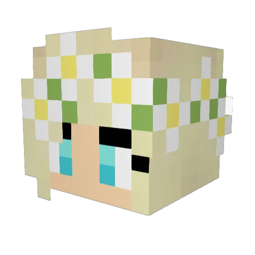 WolfLover299 Minecraft avatar head, 3D render