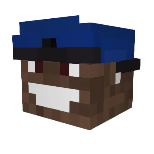 WolfM2007 Minecraft avatar head, 3D render