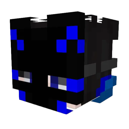WolfMax45 Minecraft avatar head, 3D render