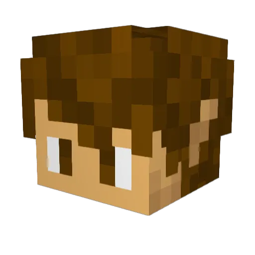 WolfOfFarron Minecraft avatar head, 3D render