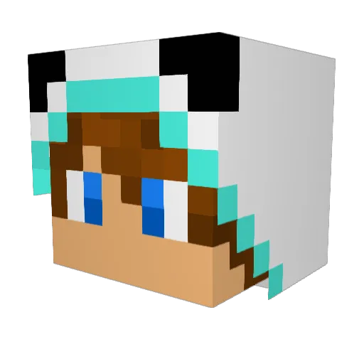 WolfOfHell Minecraft avatar head, 3D render