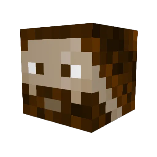 WolfOfOdin93 Minecraft avatar head, 3D render