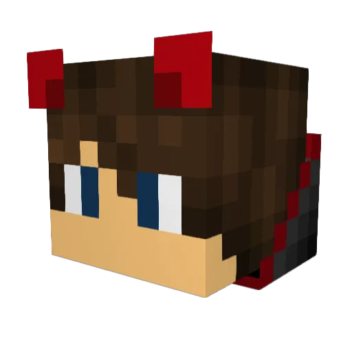 WolfPrince1 Minecraft avatar head, 3D render