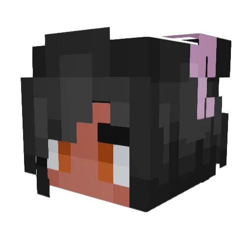 WolfPup4 Minecraft avatar head, 3D render