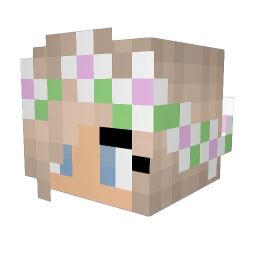 WolfQueen064447 Minecraft avatar head, 3D render