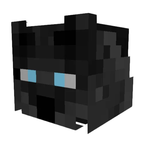 WolfSeeven Minecraft avatar head, 3D render
