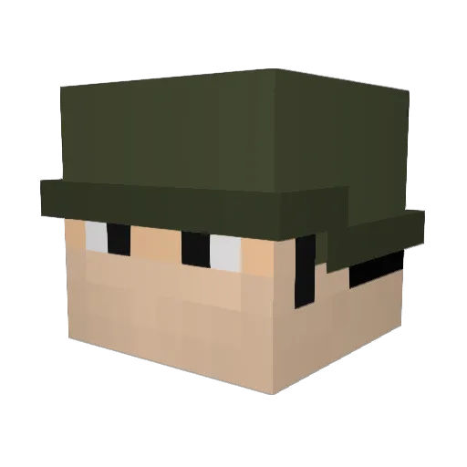 WolfStrikeNB Minecraft avatar head, 3D render