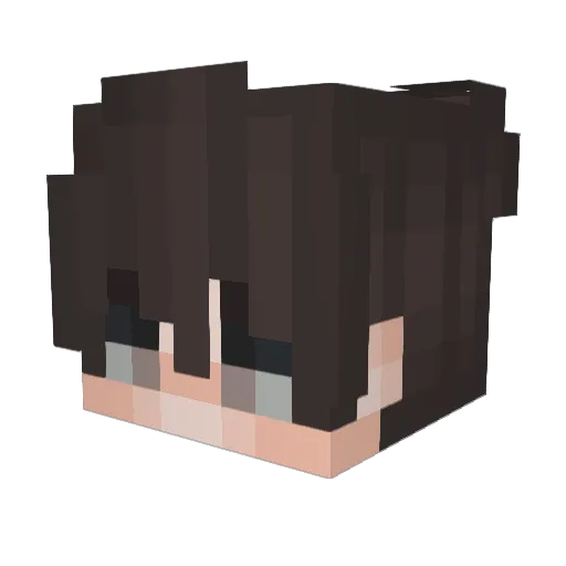 WolfTM Minecraft avatar head, 3D render
