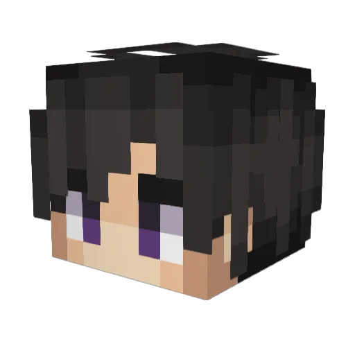 WolfTheSlayer Minecraft avatar head, 3D render