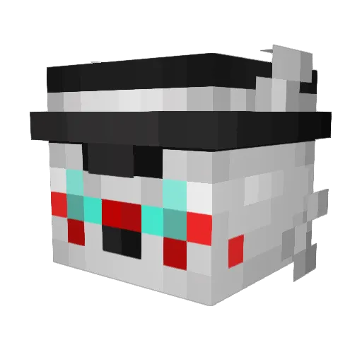 WolfTweak Minecraft avatar head, 3D render