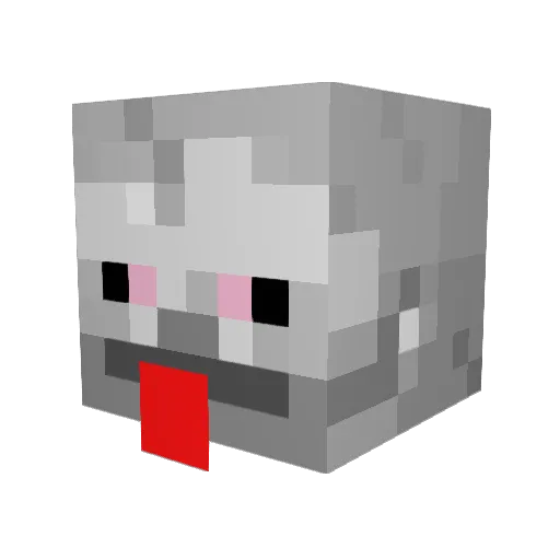 WolfWarrior_01 Minecraft avatar head, 3D render