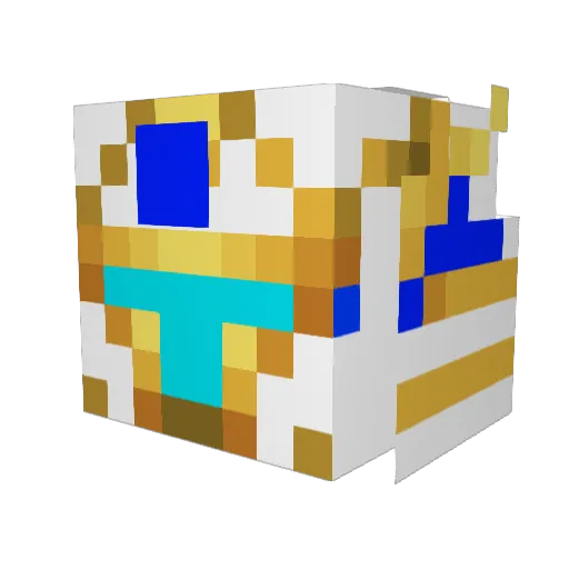 WolfXarioa Minecraft avatar head, 3D render