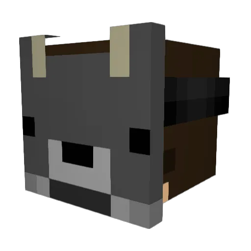 Wolf_Baeza Minecraft avatar head, 3D render