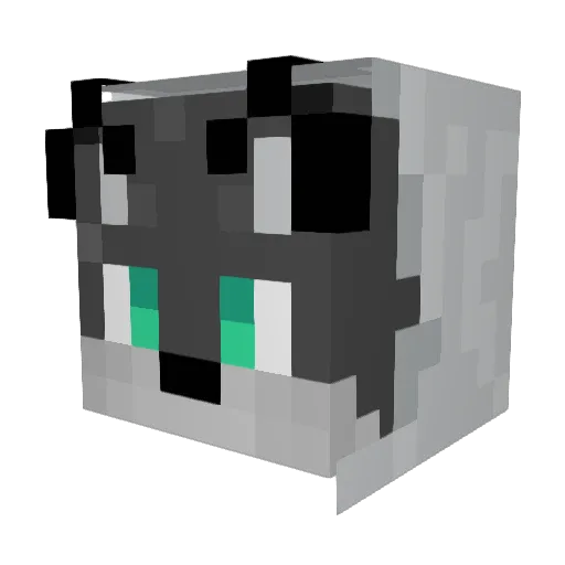Wolf_Builder Minecraft avatar head, 3D render