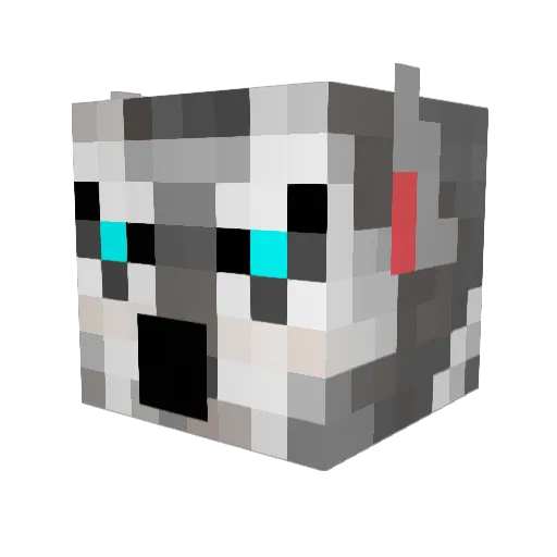 Wolf_DarkHeart Minecraft avatar head, 3D render