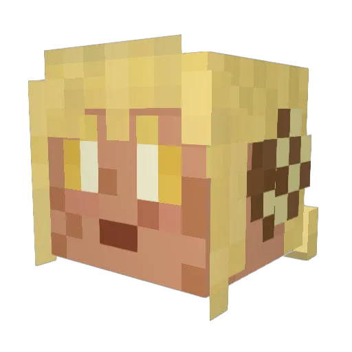 Wolf_Dragon23 Minecraft avatar head, 3D render