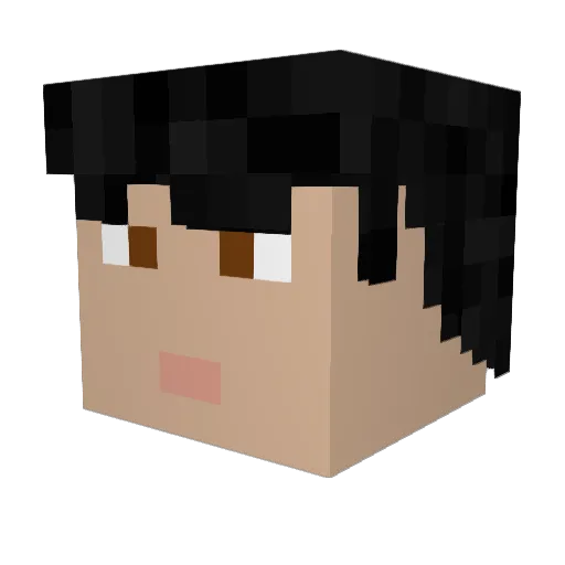Wolf_GP Minecraft avatar head, 3D render