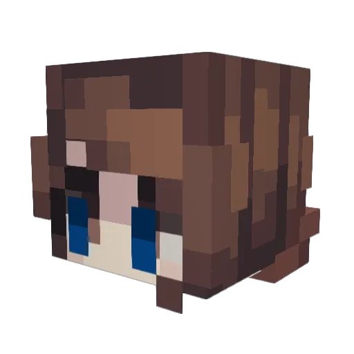 Wolf_Girl123 Minecraft avatar head, 3D render