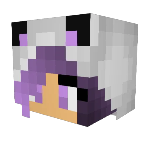 Wolf_Goddess142 Minecraft avatar head, 3D render