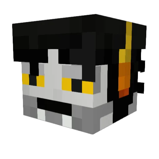 Wolf_Hound_13 Minecraft avatar head, 3D render