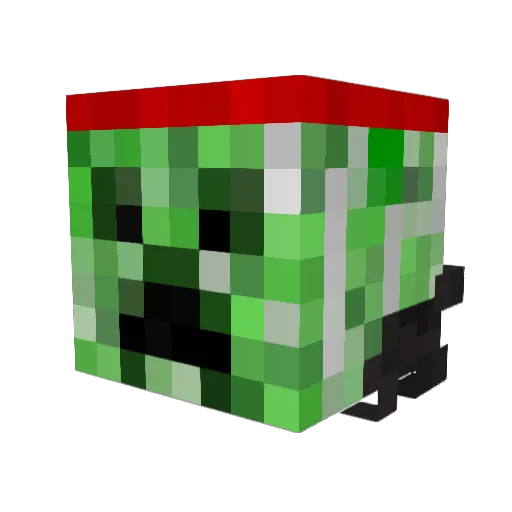Wolf_Hunter_ Minecraft avatar head, 3D render