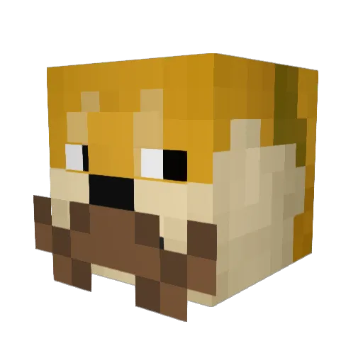 Wolf_Khang Minecraft avatar head, 3D render