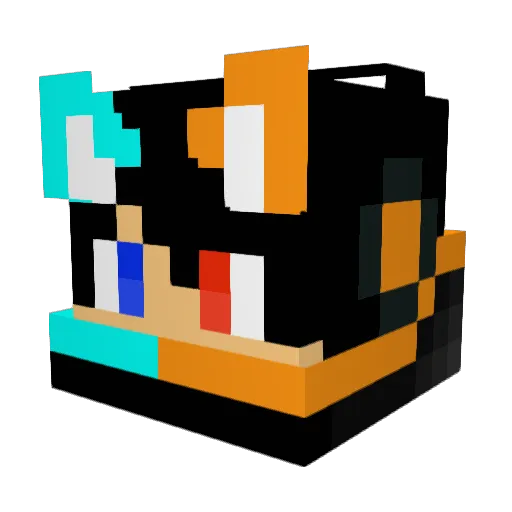 Wolf_MAGIC Minecraft avatar head, 3D render