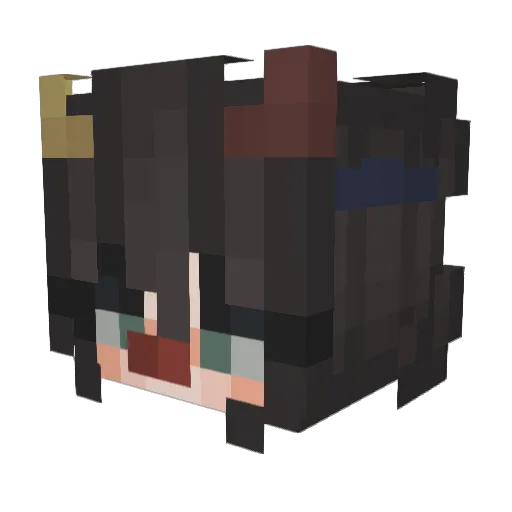 Wolf_NOOB Minecraft avatar head, 3D render