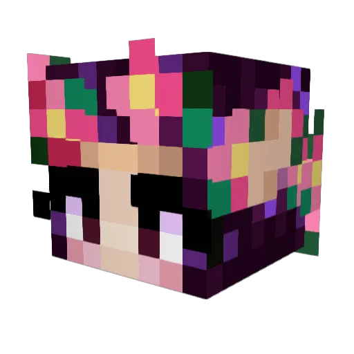 Wolf_Queen03 Minecraft avatar head, 3D render
