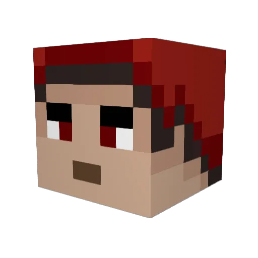 Wolf_Sushi Minecraft avatar head, 3D render