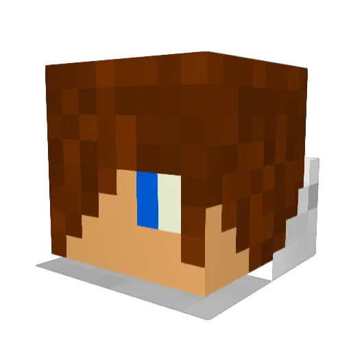 Wolf_Tamer Minecraft avatar head, 3D render