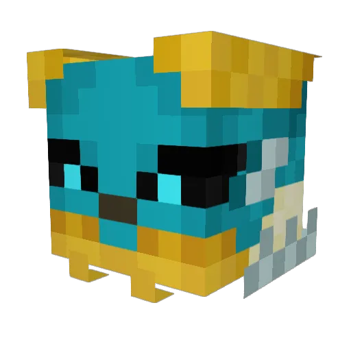 Wolf_Vine_ Minecraft avatar head, 3D render